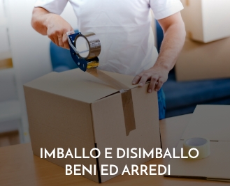 Imballo e disimballo di beni e arredi