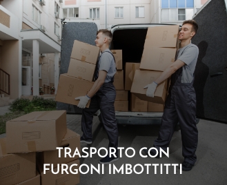 Trasporto con furgoni imbottiti per traslochi